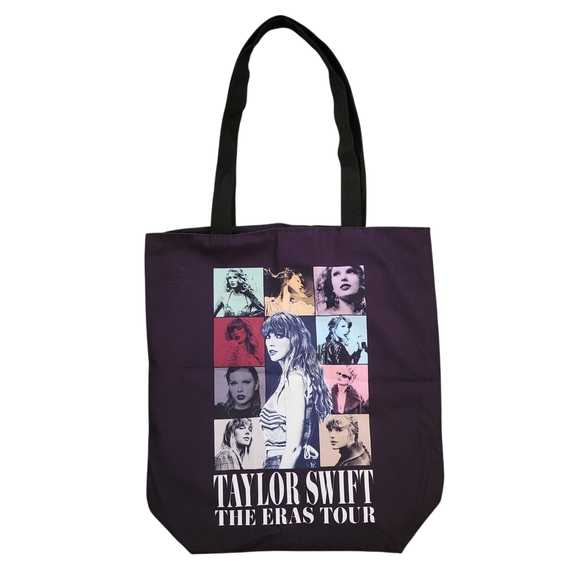 Official Taylor Swift The Eras Tour Black Tote Bag - Picture 1 of 4